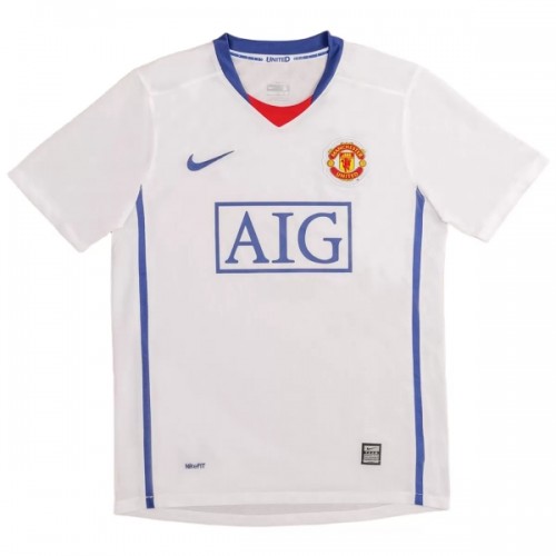 Oficiální Fotbalový Dres Manchester United 2008-09 Hostující Retro pro Muži Oficiální Fotbalový Dres Manchester United 2008-09 Hostující Retro pro Muži