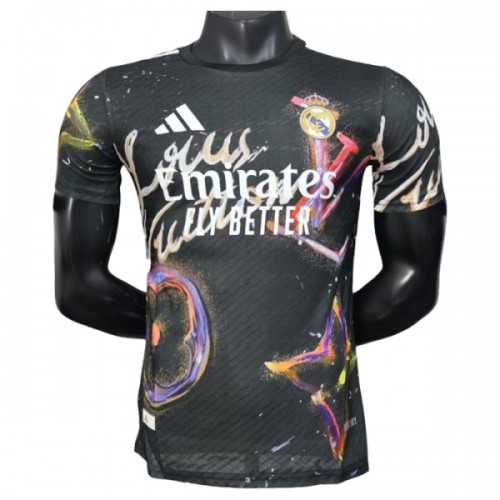 Oficiální Fotbalový Dres Real Madrid Special 2025-26 Černá pro Muži Oficiální Fotbalový Dres Real Madrid Special 2025-26 Černá pro Muži