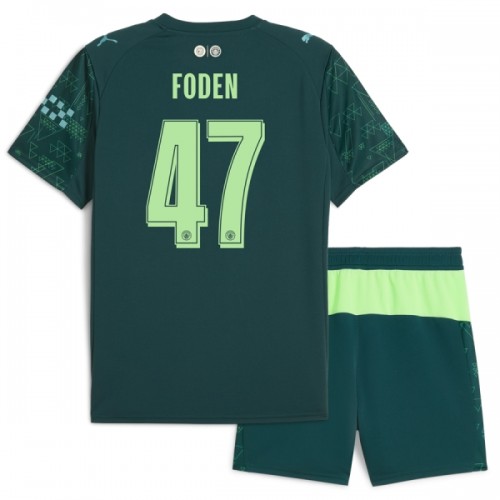 Oficiální Fotbalový Dres Manchester City Foden 47 Čtvrtý EA Sport 2025-26 pro Děti Oficiální Fotbalový Dres Manchester City Foden 47 Čtvrtý EA Sport 2025-26 pro Děti