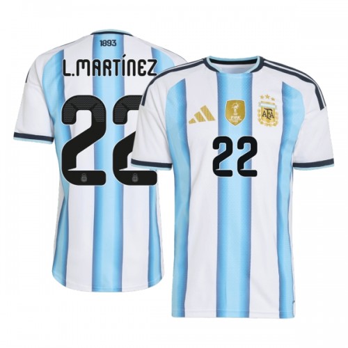 Oficiální Fotbalový Dres Argentina Lautaro Martinez 22 Domácí MS 2026 pro Muži Oficiální Fotbalový Dres Argentina Lautaro Martinez 22 Domácí MS 2026 pro Muži