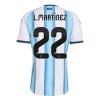 Oficiální Fotbalový Dres Argentina Lautaro Martinez 22 Domácí MS 2026 pro Muži