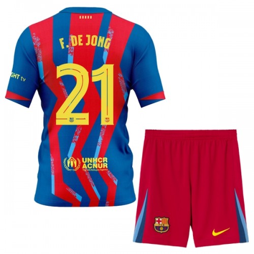 Oficiální Fotbalový Dres FC Barcelona F. De Jong 21 Čtvrtý 2025-26 pro Děti Oficiální Fotbalový Dres FC Barcelona F. De Jong 21 Čtvrtý 2025-26 pro Děti