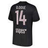 Oficiální Fotbalový Dres Paris Saint-Germain D. Doue 14 Čtvrtý Jordan 2025-26 pro Muži