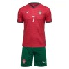 Oficiální Fotbalový Dres Portugalsko Ronaldo 7 Domácí MS 2026 pro Děti