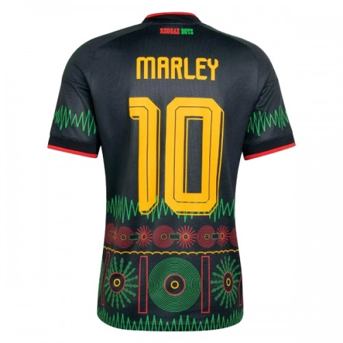 Oficiální Fotbalový Dres Jamajka Bob Marley 10 Hostující MS 2026 pro Muži Oficiální Fotbalový Dres Jamajka Bob Marley 10 Hostující MS 2026 pro Muži