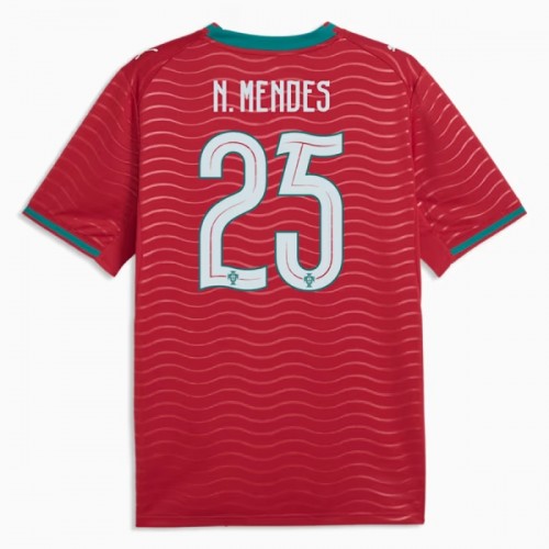 Oficiální Fotbalový Dres Portugalsko Nuno Mendes 25 Domácí MS 2026 pro Muži Oficiální Fotbalový Dres Portugalsko Nuno Mendes 25 Domácí MS 2026 pro Muži