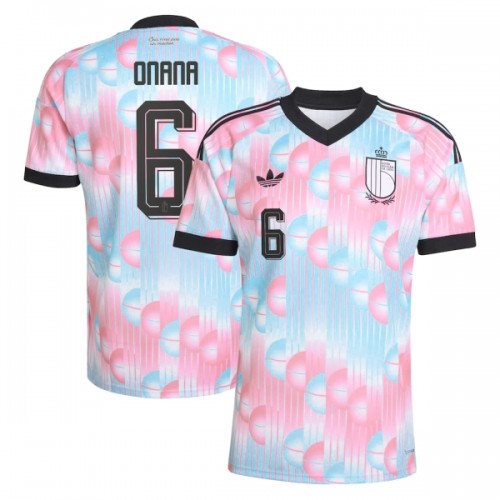 Oficiální Fotbalový Dres Belgie Onana 6 Hostující MS 2026 pro Muži Oficiální Fotbalový Dres Belgie Onana 6 Hostující MS 2026 pro Muži