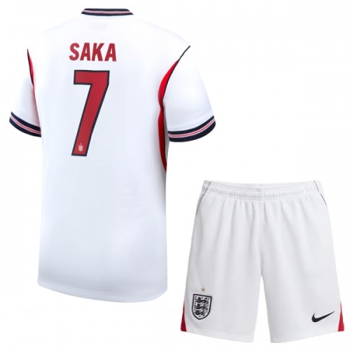 Oficiální Fotbalový Dres Anglie Saka 7 Domácí MS 2026 pro Děti Oficiální Fotbalový Dres Anglie Saka 7 Domácí MS 2026 pro Děti