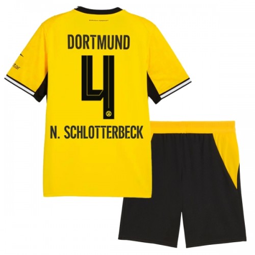 Oficiální Fotbalový Dres Borussia Dortmund N. Schlotterbeck 4 Domácí 2026-27 pro Děti Oficiální Fotbalový Dres Borussia Dortmund N. Schlotterbeck 4 Domácí 2026-27 pro Děti