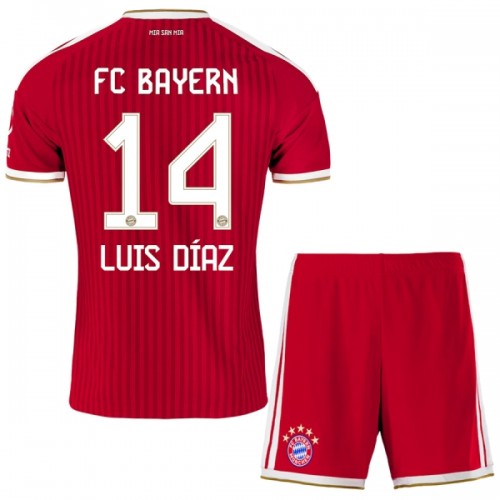 Oficiální Fotbalový Dres FC Bayern Mnichov Luis Diaz 14 Domácí 2026-27 pro Děti Oficiální Fotbalový Dres FC Bayern Mnichov Luis Diaz 14 Domácí 2026-27 pro Děti