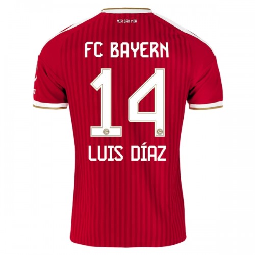 Oficiální Fotbalový Dres FC Bayern Mnichov Luis Diaz 14 Domácí 2026-27 pro Muži Oficiální Fotbalový Dres FC Bayern Mnichov Luis Diaz 14 Domácí 2026-27 pro Muži