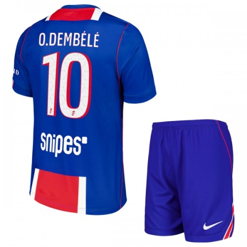 Oficiální Fotbalový Dres Paris Saint-Germain O. Dembele 10 Domácí 2026-27 pro Děti Oficiální Fotbalový Dres Paris Saint-Germain O. Dembele 10 Domácí 2026-27 pro Děti