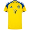 Oficiální Fotbalový Dres Švédsko Gyokeres 17 Domácí MS 2026 pro Muži