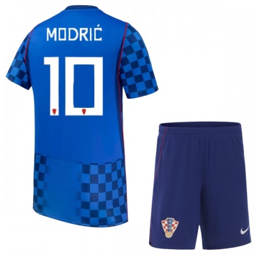 Oficiální Fotbalový Dres Chorvatsko Modrić 10 Hostující MS 2026 pro Děti Oficiální Fotbalový Dres Chorvatsko Modrić 10 Hostující MS 2026 pro Děti