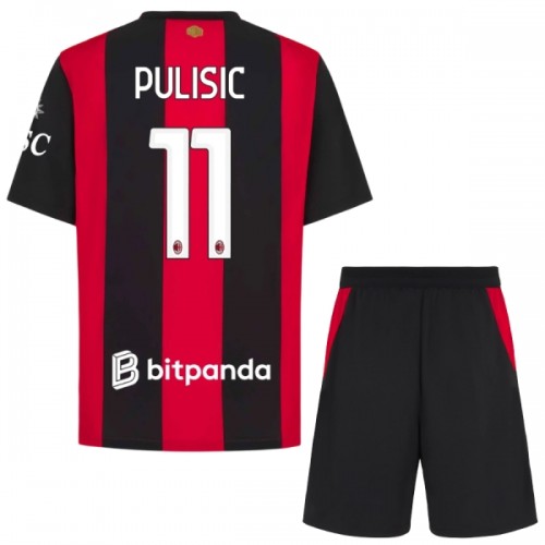 Oficiální Fotbalový Dres AC Milán Pulisic 11 Domácí 2026-27 pro Děti Oficiální Fotbalový Dres AC Milán Pulisic 11 Domácí 2026-27 pro Děti