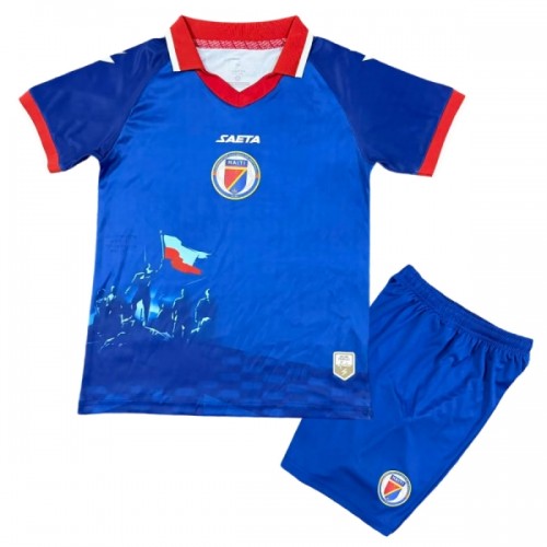 Oficiální Fotbalový Dres Haiti Domácí MS 2026 pro Děti Oficiální Fotbalový Dres Haiti Domácí MS 2026 pro Děti