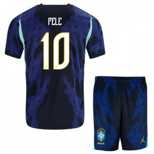 Oficiální Fotbalový Dres Brazílie Pele 10 Hostující MS 2026 pro Děti Oficiální Fotbalový Dres Brazílie Pele 10 Hostující MS 2026 pro Děti
