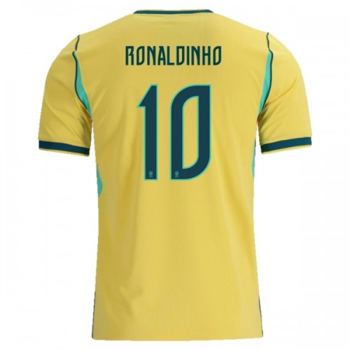 Oficiální Fotbalový Dres Brazílie Ronaldinho 10 Domácí MS 2026 pro Muži Oficiální Fotbalový Dres Brazílie Ronaldinho 10 Domácí MS 2026 pro Muži