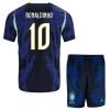 Oficiální Fotbalový Dres Brazílie Ronaldinho 10 Hostující MS 2026 pro Děti