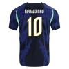 Oficiální Fotbalový Dres Brazílie Ronaldinho 10 Hostující MS 2026 pro Děti