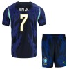 Oficiální Fotbalový Dres Brazílie Vini JR. 7 Hostující MS 2026 pro Děti