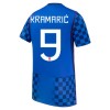 Oficiální Fotbalový Dres Chorvatsko Kramaric 9 Hostující MS 2026 pro Muži Oficiální Fotbalový Dres Chorvatsko Kramaric 9 Hostující MS 2026 pro Muži