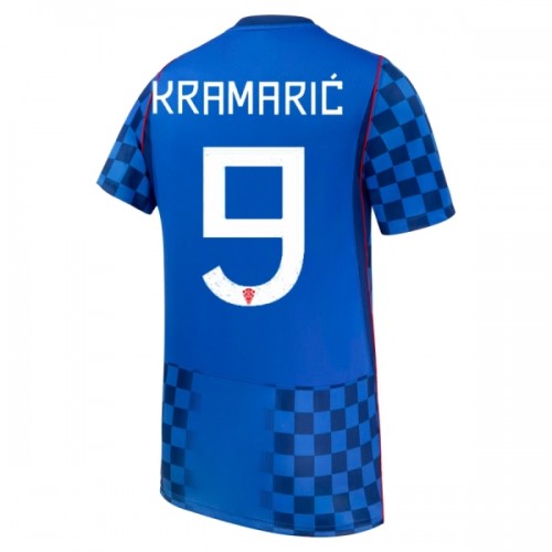 Oficiální Fotbalový Dres Chorvatsko Kramaric 9 Hostující MS 2026 pro Muži Oficiální Fotbalový Dres Chorvatsko Kramaric 9 Hostující MS 2026 pro Muži