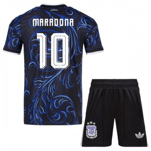 Oficiální Fotbalový Dres Argentina Maradona 10 Hostující MS 2026 pro Děti Oficiální Fotbalový Dres Argentina Maradona 10 Hostující MS 2026 pro Děti