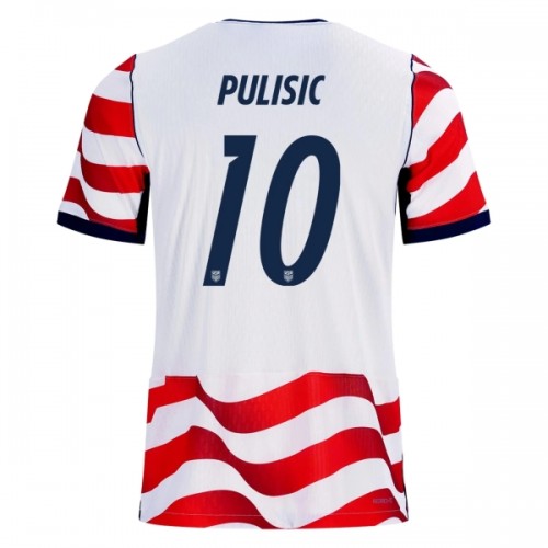 Oficiální Fotbalový Dres Spojené Státy Americké Pulisic 10 Domácí MS 2026 pro Muži Oficiální Fotbalový Dres Spojené Státy Americké Pulisic 10 Domácí MS 2026 pro Muži