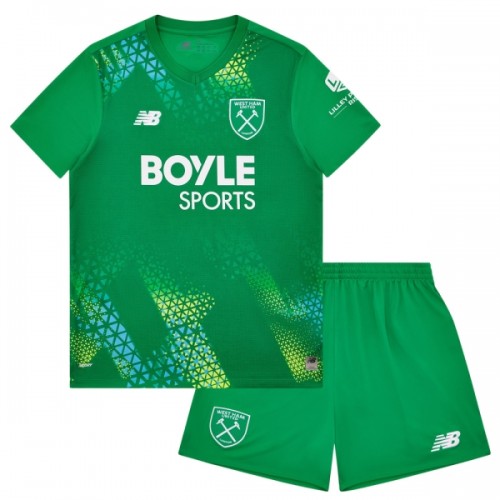 Oficiální Fotbalový Dres Brankářské West Ham United Domácí 2026-27 pro Děti Oficiální Fotbalový Dres Brankářské West Ham United Domácí 2026-27 pro Děti