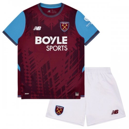 Oficiální Fotbalový Dres West Ham United Domácí 2026-27 pro Děti Oficiální Fotbalový Dres West Ham United Domácí 2026-27 pro Děti