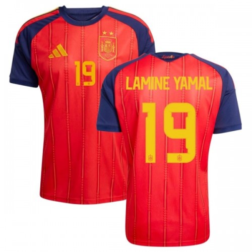 Oficiální Fotbalový Dres Španělsko 2 Stars Lamine Yamal 19 Domácí MS 2026 pro Muži Oficiální Fotbalový Dres Španělsko 2 Stars Lamine Yamal 19 Domácí MS 2026 pro Muži