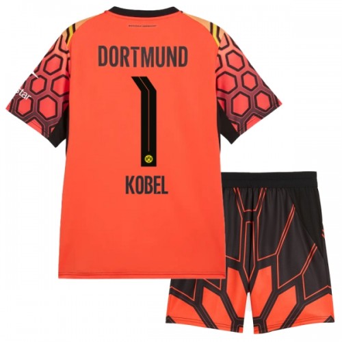 Oficiální Fotbalový Dres Brankářské Borussia Dortmund Kobel 1 Domácí 2026-27 Oranžový pro Děti Oficiální Fotbalový Dres Brankářské Borussia Dortmund Kobel 1 Domácí 2026-27 Oranžový pro Děti
