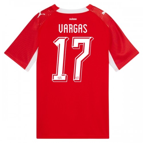 Oficiální Fotbalový Dres Švýcarsko Vargas 17 Domácí MS 2026 pro Muži Oficiální Fotbalový Dres Švýcarsko Vargas 17 Domácí MS 2026 pro Muži