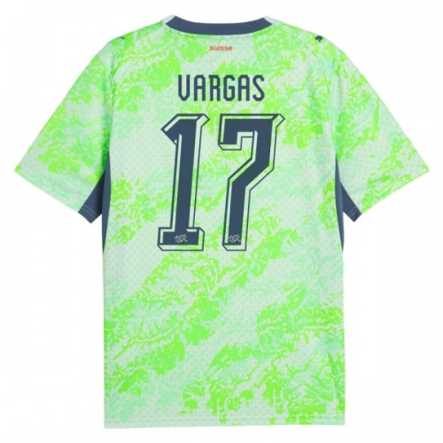 Oficiální Fotbalový Dres Švýcarsko Vargas 17 Hostující MS 2026 pro Muži Oficiální Fotbalový Dres Švýcarsko Vargas 17 Hostující MS 2026 pro Muži