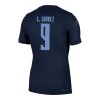 Oficiální Fotbalový Dres Uruguay Luis Suarez 9 Hostující MS 2026 pro Muži Oficiální Fotbalový Dres Uruguay Luis Suarez 9 Hostující MS 2026 pro Muži
