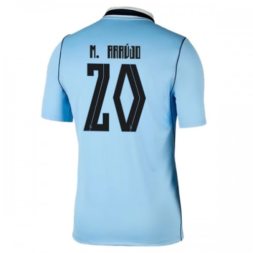 Oficiální Fotbalový Dres Uruguay Maximiliano Araujo 20 Domácí MS 2026 pro Muži Oficiální Fotbalový Dres Uruguay Maximiliano Araujo 20 Domácí MS 2026 pro Muži