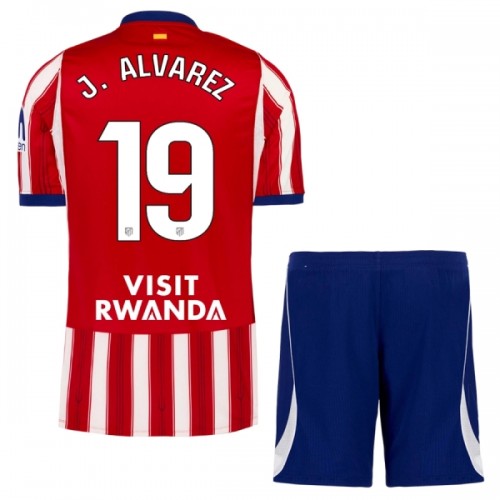 Oficiální Fotbalový Dres Atlético Madrid J. Alvarez 19 Domácí 2026-27 pro Děti Oficiální Fotbalový Dres Atlético Madrid J. Alvarez 19 Domácí 2026-27 pro Děti