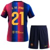 Oficiální Fotbalový Dres FC Barcelona F. De Jong 21 Domácí 2026-27 pro Děti Oficiální Fotbalový Dres FC Barcelona F. De Jong 21 Domácí 2026-27 pro Děti