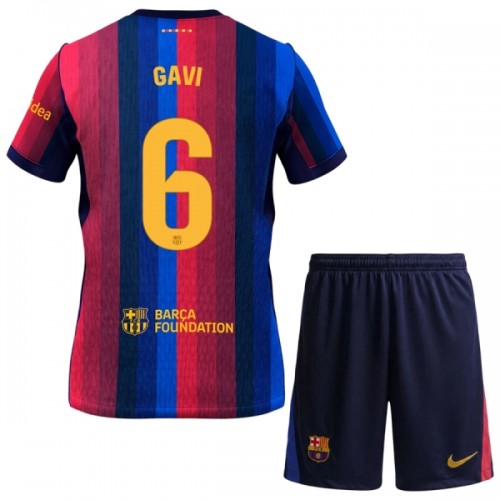 Oficiální Fotbalový Dres FC Barcelona Gavi 6 Domácí 2026-27 pro Děti Oficiální Fotbalový Dres FC Barcelona Gavi 6 Domácí 2026-27 pro Děti
