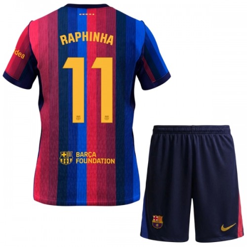 Oficiální Fotbalový Dres FC Barcelona Raphinha 11 Domácí 2026-27 pro Děti Oficiální Fotbalový Dres FC Barcelona Raphinha 11 Domácí 2026-27 pro Děti