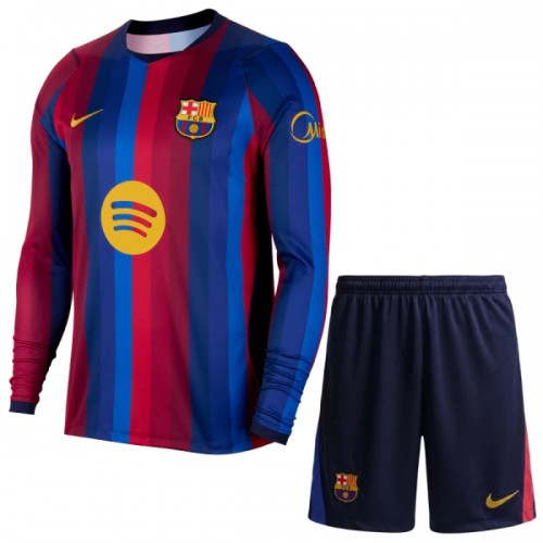 Oficiální Fotbalový Dres s Dlouhý Rukáv FC Barcelona Domácí 2026-27 pro Děti Oficiální Fotbalový Dres s Dlouhý Rukáv FC Barcelona Domácí 2026-27 pro Děti