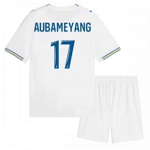 Oficiální Fotbalový Dres Olympique de Marseille Aubameyang 17 Domácí 2026-27 pro Děti Oficiální Fotbalový Dres Olympique de Marseille Aubameyang 17 Domácí 2026-27 pro Děti