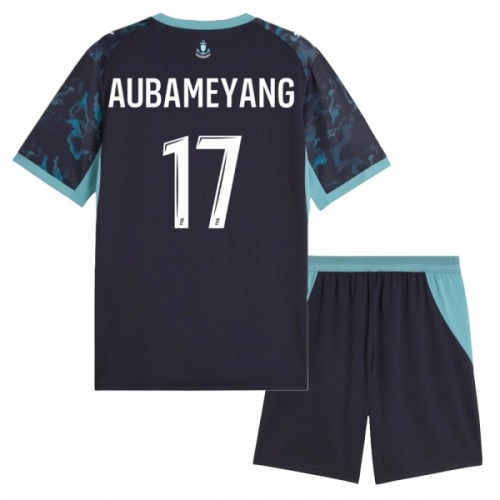Oficiální Fotbalový Dres Olympique de Marseille Aubameyang 17 Hostující 2026-27 pro Děti Oficiální Fotbalový Dres Olympique de Marseille Aubameyang 17 Hostující 2026-27 pro Děti