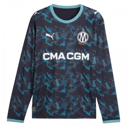 Oficiální Fotbalový Dres s Dlouhý Rukáv Olympique de Marseille Hostující 2026-27 pro Muži Oficiální Fotbalový Dres s Dlouhý Rukáv Olympique de Marseille Hostující 2026-27 pro Muži