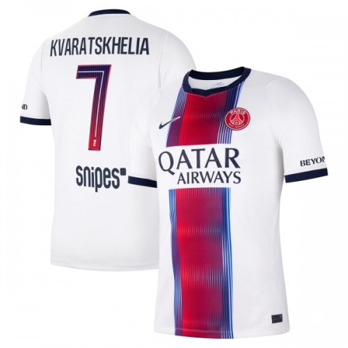 Oficiální Fotbalový Dres Paris Saint-Germain Kvaratskhelia 7 Hostující 2026-27 pro Muži Oficiální Fotbalový Dres Paris Saint-Germain Kvaratskhelia 7 Hostující 2026-27 pro Muži