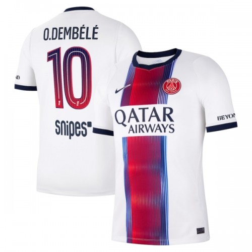 Oficiální Fotbalový Dres Paris Saint-Germain O. Dembele 10 Hostující 2026-27 pro Muži Oficiální Fotbalový Dres Paris Saint-Germain O. Dembele 10 Hostující 2026-27 pro Muži