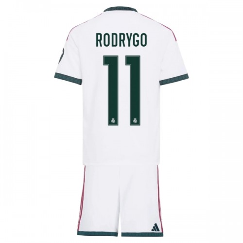 Oficiální Fotbalový Dres Real Madrid Rodrygo 11 Domácí 2026-27 pro Děti Oficiální Fotbalový Dres Real Madrid Rodrygo 11 Domácí 2026-27 pro Děti