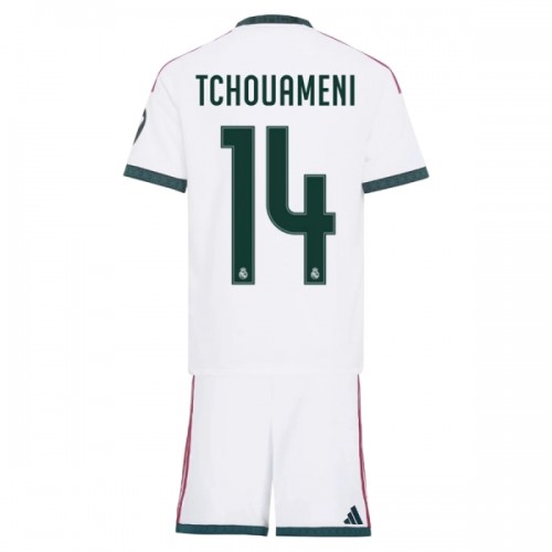Oficiální Fotbalový Dres Real Madrid Tchouameni 14 Domácí 2026-27 pro Děti Oficiální Fotbalový Dres Real Madrid Tchouameni 14 Domácí 2026-27 pro Děti