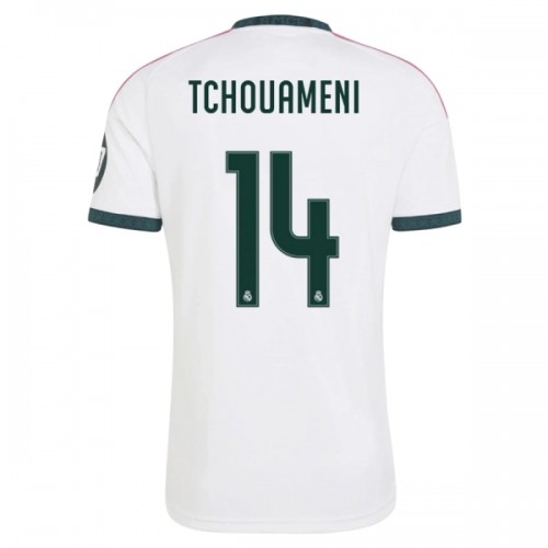 Oficiální Fotbalový Dres Real Madrid Tchouameni 14 Domácí 2026-27 pro Muži Oficiální Fotbalový Dres Real Madrid Tchouameni 14 Domácí 2026-27 pro Muži